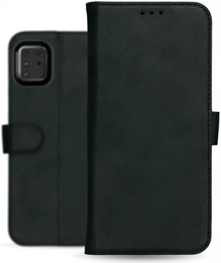 Rosso Deluxe Galaxy Note 10 Lite Hoesje Echt Leer Book Case Zwart afbeelding 10