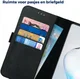 Rosso Deluxe Galaxy Note 10 Lite Hoesje Echt Leer Book Case Zwart afbeelding 6