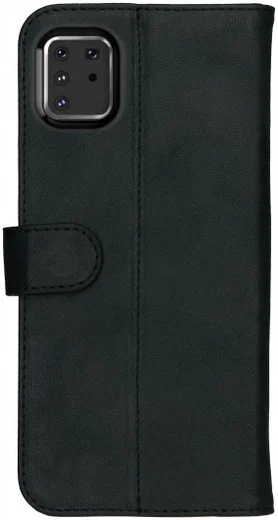 Rosso Deluxe Galaxy Note 10 Lite Hoesje Echt Leer Book Case Zwart afbeelding 5