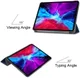 Apple iPad Pro 12.9 2018 / 2020 Tri-Fold Flip Case Blauw afbeelding 6
