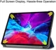 Apple iPad Pro 12.9 2018 / 2020 Tri-Fold Flip Case Blauw afbeelding 4