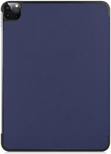 Apple iPad Pro 12.9 2018 / 2020 Tri-Fold Flip Case Blauw afbeelding 2