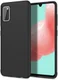 Samsung Galaxy A41 Hoesje Twill Slim Texture Back Cover Zwart afbeelding 1