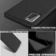 Samsung Galaxy A41 Hoesje Twill Slim Texture Back Cover Zwart afbeelding 5