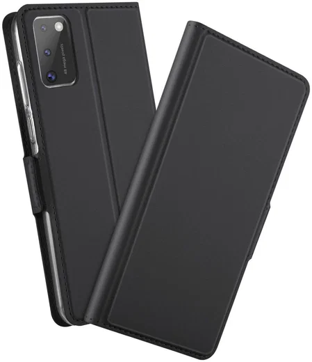 Samsung Galaxy A41 Luxe Portemonnee Hoesje Zwart afbeelding 1
