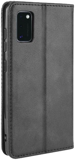 Samsung Galaxy A41 Vintage Portemonnee Hoesje Zwart afbeelding 6