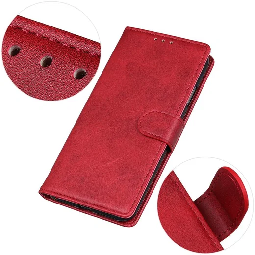 Sony Xperia 10 II Matte Portemonnee Hoesje Rood afbeelding 7