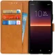 Sony Xperia 10 II Matte Portemonnee Hoesje Bruin afbeelding 1