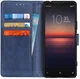 Sony Xperia 1 II Matte Portemonnee Hoesje Blauw afbeelding 1