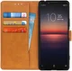 Sony Xperia 1 II Matte Portemonnee Hoesje Bruin afbeelding 1