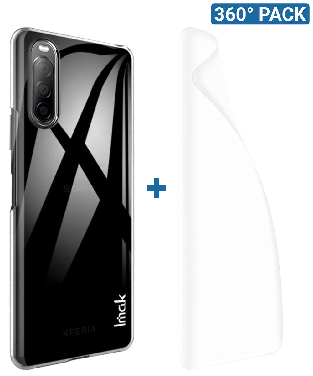 IMAK Crystal II Pro+ Sony Xperia 10 II Hoesje met Screenprotector afbeelding 1