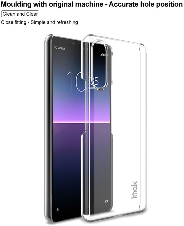 IMAK Crystal II Pro+ Sony Xperia 10 II Hoesje met Screenprotector afbeelding 8