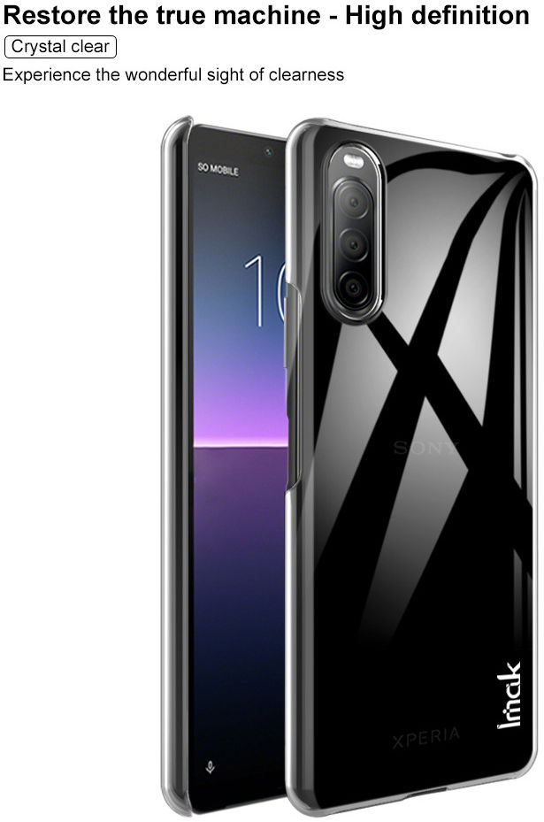 IMAK Crystal II Pro+ Sony Xperia 10 II Hoesje met Screenprotector afbeelding 9