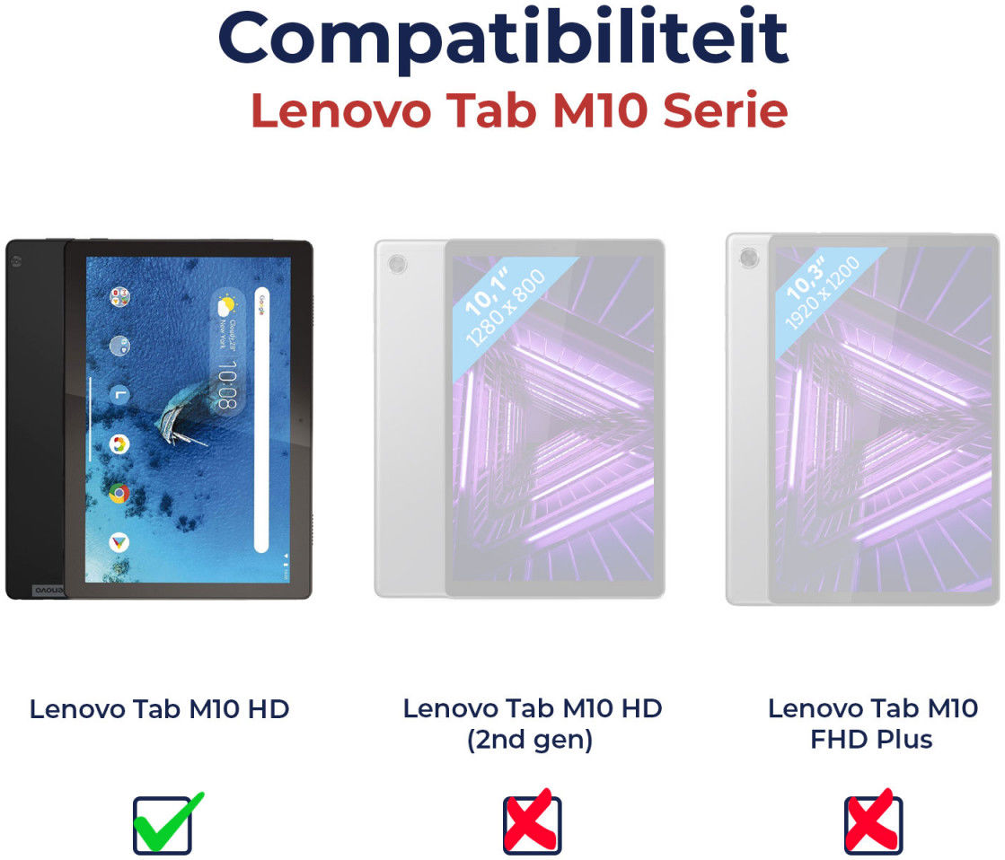 Lenovo Tab M10 (HD) Gen 1 Tri-Fold Hoes Roze afbeelding 9