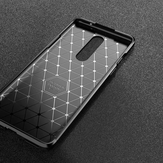 OnePlus 8 Geborsteld TPU Hoesje Blauw afbeelding 5