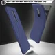 OnePlus 8 Twill Slim Texture TPU Hoesje Blauw afbeelding 7