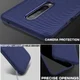OnePlus 8 Twill Slim Texture TPU Hoesje Blauw afbeelding 8