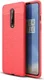 OnePlus 8 Hoesje TPU Leer Design Rood afbeelding 1