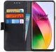 OnePlus 8 Litchi Skin Portemonnee Hoesje Zwart afbeelding 1