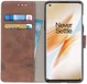 OnePlus 8 Vintage Portemonnee Stand Hoesje Bruin afbeelding 1
