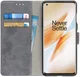 OnePlus 8 Vintage Portemonnee Stand Hoesje Grijs afbeelding 1
