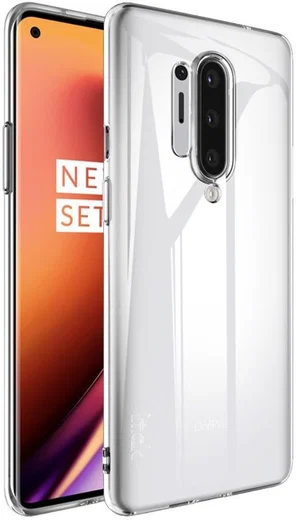 IMAK UX-5 Series OnePlus 8 Pro Hoesje Flexibel en Dun TPU Transparant afbeelding 1