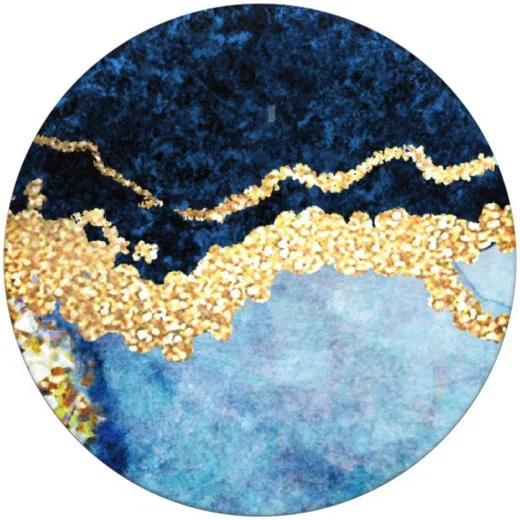 PopSockets X HappyCase PopGrip PopTop Greep en Standaard Blauw Marmer afbeelding 5