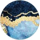 PopSockets X HappyCase PopGrip PopTop Greep en Standaard Blauw Marmer afbeelding 5
