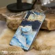 PopSockets X HappyCase PopGrip PopTop Greep en Standaard Blauw Marmer afbeelding 4
