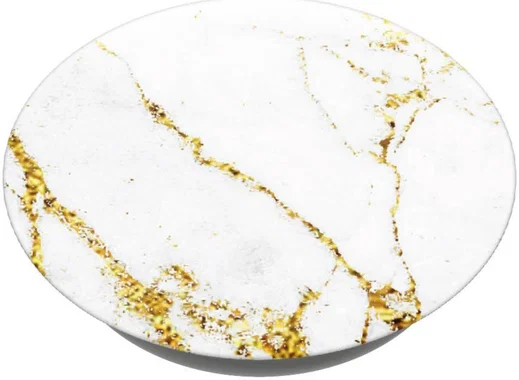PopSockets X HappyCase PopGrip PopTop Greep en Standaard Wit Marmer afbeelding 2