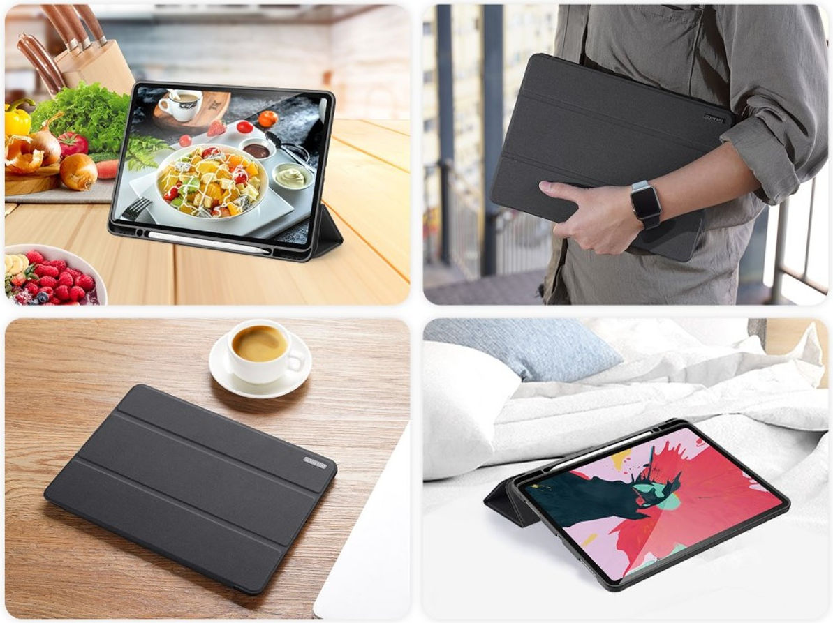 Dux Ducis Domo Series Apple iPad Pro 12.9 2018 / 2020 Tri-fold Roze afbeelding 12
