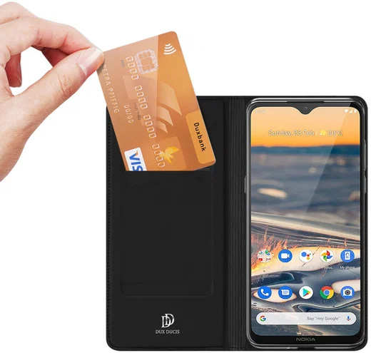 Dux Ducis Skin Pro Series Nokia 5.3 Hoesje Portemonnee Zwart afbeelding 2