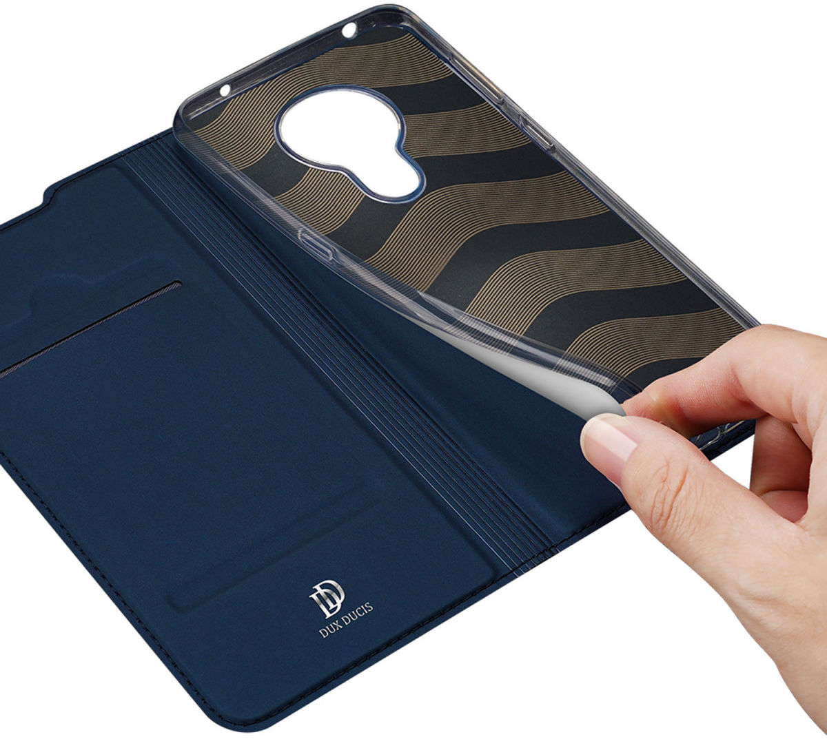 Dux Ducis Skin Pro Series Nokia 5.3 Hoesje Portemonnee Blauw afbeelding 4