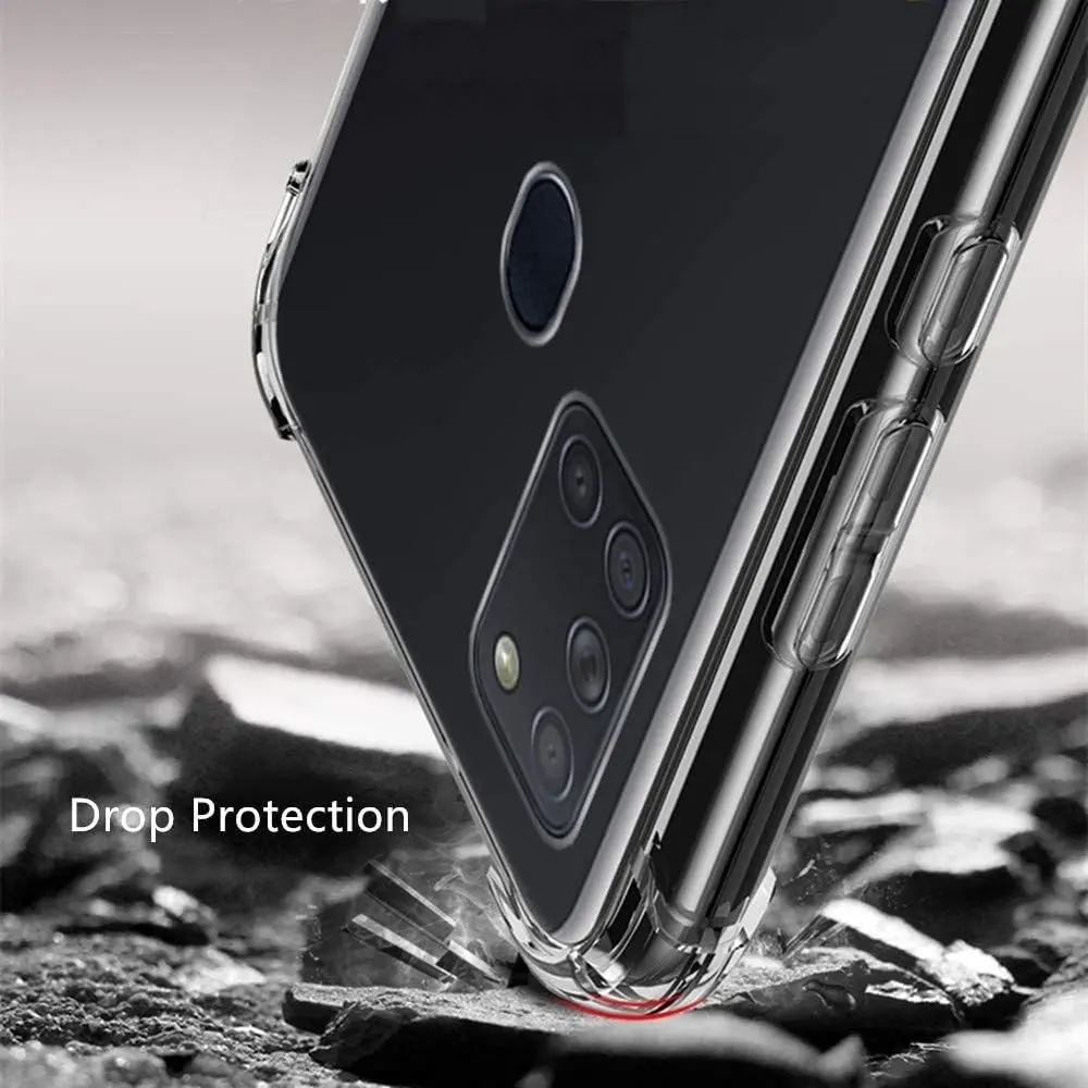 Samsung Galaxy A41 Hoesje Schokbestendig en Dun TPU Back Cover Transparant afbeelding 5