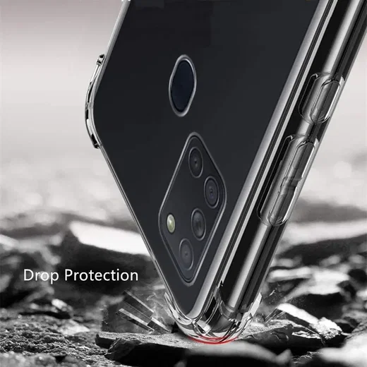 Samsung Galaxy A41 Hoesje Schokbestendig en Dun TPU Back Cover Transparant afbeelding 5