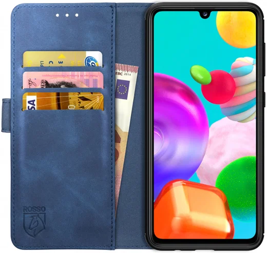Rosso Element Samsung Galaxy A41 Hoesje Book Cover Blauw afbeelding 1