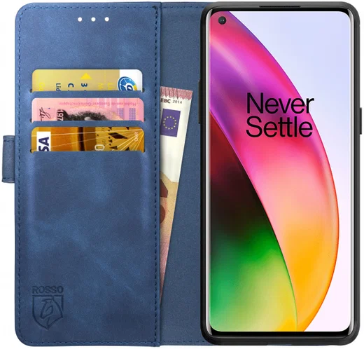 Rosso Element OnePlus 8 Hoesje Book Cover Blauw afbeelding 1