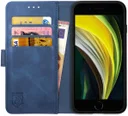 Rosso Element Apple iPhone SE (2020/2022) Hoesje Book Cover Blauw
