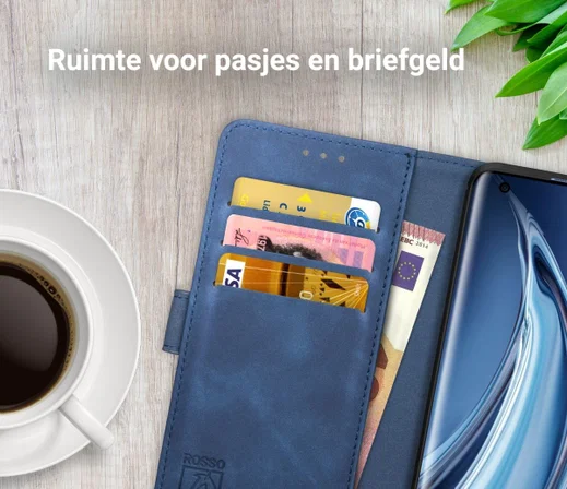 Rosso Element Xiaomi Mi 10 / Mi 10 Pro Hoesje Book Cover Blauw afbeelding 6