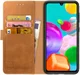 Rosso Element Samsung Galaxy A41 Hoesje Book Cover Lichtbruin afbeelding 1