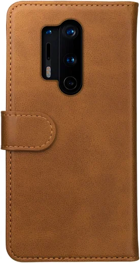 Rosso Element OnePlus 8 Pro Hoesje Book Cover Lichtbruin afbeelding 2