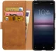 Rosso Element Sony Xperia 1 II Hoesje Book Cover Lichtbruin afbeelding 1