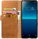 Rosso Element Sony Xperia L4 Hoesje Book Cover Lichtbruin afbeelding 1