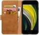 Rosso Element Apple iPhone SE (2020/2022) Hoesje Book Cover Lichtbruin afbeelding 1