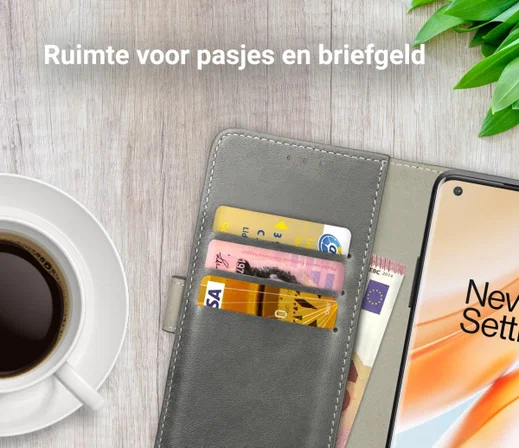 Rosso Element OnePlus 8 Pro Hoesje Book Cover Grijs afbeelding 8