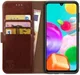 Rosso Element Samsung Galaxy A41 Hoesje Book Cover Bruin afbeelding 1