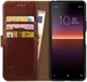 Rosso Element Sony Xperia 10 II Hoesje Book Cover Bruin afbeelding 1