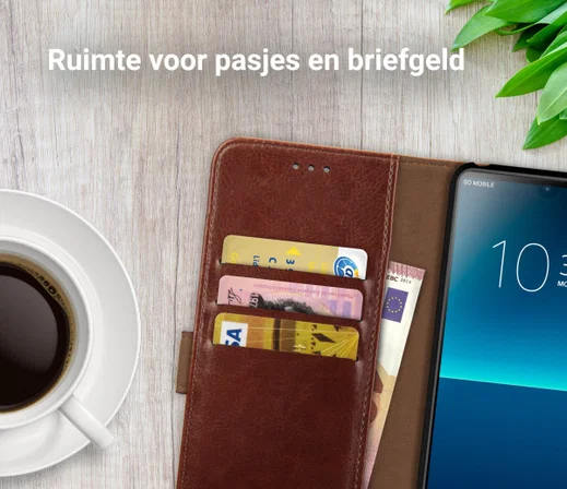 Rosso Element Sony Xperia L4 Hoesje Book Cover Bruin afbeelding 9