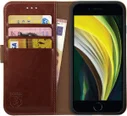 Rosso Element Apple iPhone SE (2020/2022) Hoesje Book Cover Bruin