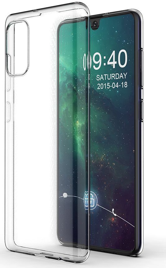 Samsung Galaxy A41 Hoesje Dun TPU Transparant afbeelding 1